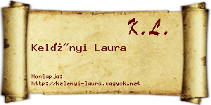 Kelényi Laura névjegykártya